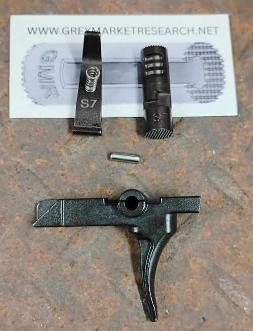 S7 M508 C/V3S Kit   AR308 complete kit  with CHECKERED cam and Shallow-Curve trigger