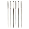 Needles x 6 - No.18 Needles for Embroidery, Chenille, Tapestry and Bookbinding - Pack of 6 No.18 sharp point needles. Hardened steel with burr free punched eyes.
