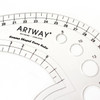 Artway Comma Shaped Curve Ruler - 43cm x 25cm double-edged french curve ruler for pattern cutting neck holes, armholes, waistbands, sleeve caps, hemlines and hip curves. Artway Comma Shaped Curve Ruler - 43cm x 25cm double-edged french curve ruler for pattern cutting neck holes, armholes, waistbands, sleeve caps, hemlines and hip curves.