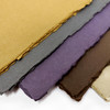 Artway Indigo Cotton Rag - Coloured Handmade Paper - Mixed pack of 5 Colours - Earthy Tones - 220gsm/250gsm - A4 - Spread