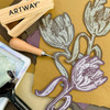 Artway Indigo Cotton Rag - Coloured Handmade Paper - Mixed pack of 5 Colours - Earthy Tones - 220gsm/250gsm - Printmaking Paper