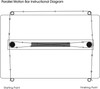 Artway Universal Parallel Motion Rule - 60cm - Diagram
