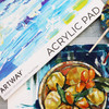 Acrylic fruit painting on Artway 400gsm pre-primed canvas-feel paper - A3