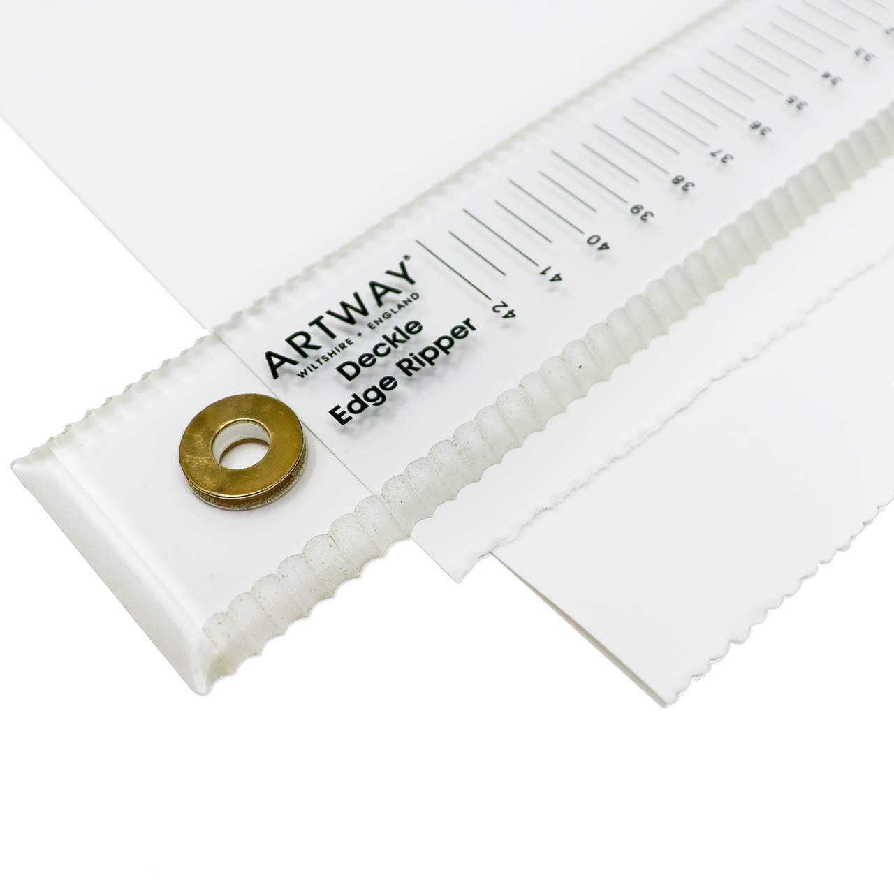 Artway Deckle Edge Ripper Ruler - 50cm with Protective Case