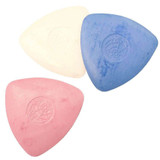 3 x Hemline Tailor's Chalk - Mixed Selection of White, Blue and Pink (H250) - White, blue and pink arrowhead tailors chalk for producing finelines to help with garment construction.