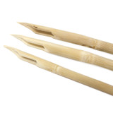 Set of 3 shaped bamboo dip pens for drawing ink applications. Come in a plastic wrapper.