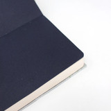 Artway Indigo Doodle Soft Leather Sketchbook - Containing 82 leaves (164 sides) of premium 150gsm paper stock, and secured with an elastic strap in Artway red, the Indigo Journals are perfect for diaries, note-taking or journaling.