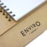 Artway ENVIRO Spiral Bound Recycled Sketchbook - Open with Logo