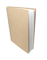 Artway ENVIRO Spiral Bound Recycled Sketchbook - 170gsm - A3 - Portrait - Side View