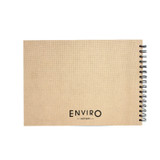 Artway ENVIRO Spiral Bound Recycled Sketchbook - 170gsm - A4 Landscape - Face up