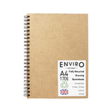 Artway ENVIRO Spiral Bound Recycled Sketchbook - 170gsm - A4 Portrait - Label