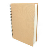 Artway ENVIRO Spiral Bound Recycled Sketchbook - 170gsm - A4 Portrait - Side view