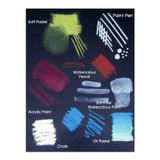Artway Spiral Bound Black Card Sketchbook - 270gsm, A3 Portrait - Swatch
