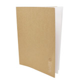 Artway softback sketchbook in a3 portrait format - 130gsm white cartridge paper. Lightweight paperback soft cover note books with brown kraft card cover.