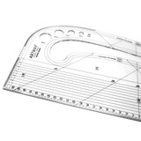 Artway Pattern Master / Maker - Metric Measure (cm) - Integral button hole and circle templates - etched measurements - 5mm and 10mm seam allowances