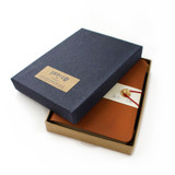 Artway INDIGO Pocket Leather Travel Journal - A6 - Soft Leather-Bound Sketch Book with 4B Pencil - Tan - In box