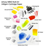 Artway MRKZ Spiral Bound Premium Multi Art 240gsm Sketchbook