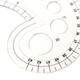 Artway Comma Shaped Curve Ruler - 43cm x 25cm double-edged french curve ruler for pattern cutting neck holes, armholes, waistbands, sleeve caps, hemlines and hip curves.