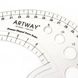 Artway Comma Shaped Curve Ruler - 43cm x 25cm double-edged french curve ruler for pattern cutting neck holes, armholes, waistbands, sleeve caps, hemlines and hip curves. Artway Comma Shaped Curve Ruler - 43cm x 25cm double-edged french curve ruler for pattern cutting neck holes, armholes, waistbands, sleeve caps, hemlines and hip curves.