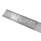 Artway Stainless steel ruler with metric and imperial measurements. Available in two lengths of 30cm or 50cm. Conversion tables on rear side, and a convenient hole for hanging in your studio or workshop.