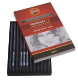 Koh-I-Noor 4B Progresso Woodless Aquarelle Solid Graphite Pencil - water soluble graphite pencil, woodless, in 4B.