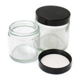 Clear Glass Container with Lid 60/120ml