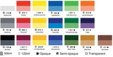 Swatches - Sennelier Abstract Acrylic Paint Pouches -  500ml