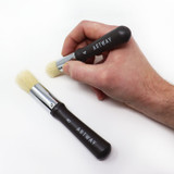 Artway Quality Mid Length Stipple / Stencil Brushes - In Use