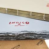 Artway INDIGO Handmade 100% Cotton-Rag Book Block - 200gsm Mid Texture