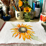 Artway INDIGO Handmade Sketchbook - 100% Cotton Rag Paper - A4 Landscape
