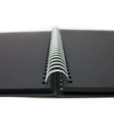 Artway STUDIO Spiral Bound Black Card Sketchbook - Spine View 