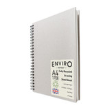 Artway Enviro Greyboard Recycled Sketchbook in A4 - Label Hero