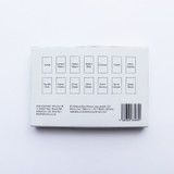 Artway Magnetic Pocket Palette Watercolour Paint Set - High Pigment - 14 Mini Pans - Back of Packaging
