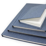 Artway Recycled Denim Sketchbooks- A6 Portrait – Casebound - 200gsm Cotton Paper - Stacked Shot