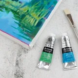 Winsor & Newton Artisan 37ml Watermixable Oil  - Titanium White - In use