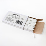 Artway 12 High Pigment White Half Pans - for Travel & Studio Watercolour Sets