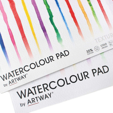 ARTWAY '35' Watercolour Pad - 300gsm - 35% Cotton - A4/A3 - Vegan friendly watercolour paper pad in A4 and A3 sizes. Acid free paper, no gelatin. Just a beautiful surface for your creativity.