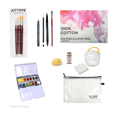 Watercolour Painting Kit - Overview Shot