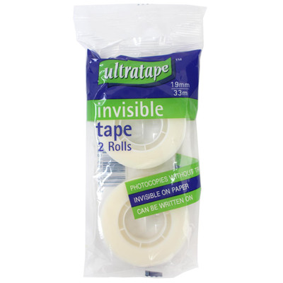Ultratape Invisible Tape - Single Pack of 2 Rolls