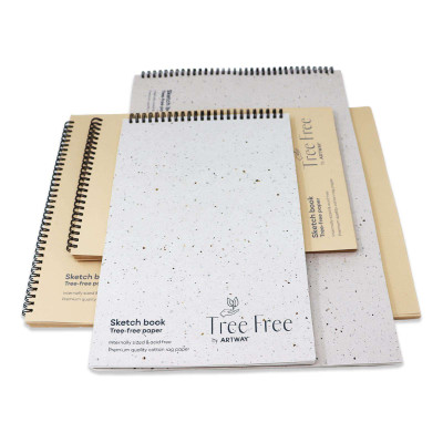 Artway Tree Free Cotton-Rag Spiral Bound 250gsm - Pile
