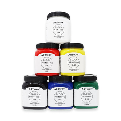 ARTWAY Premium Block Printing Inks - 250ml - Stacked
