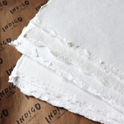 Artway Indigo Handmade 100% Cotton Rag Paper Packs - 250gsm Smooth Texture - NEW PACK SIZES