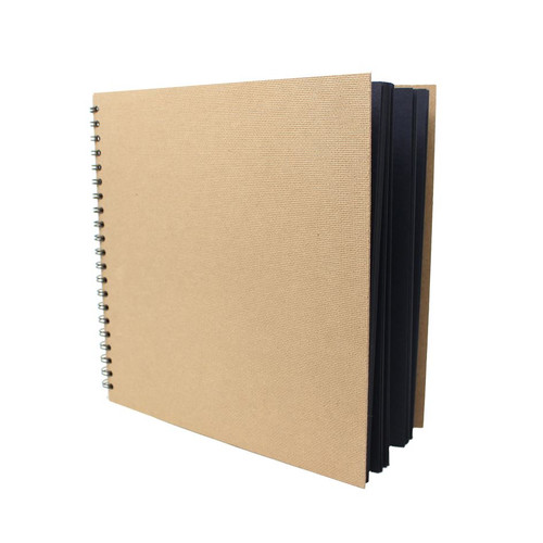 The Artway Enviro UK-made Black Card Sketchbook range features fully recycled heavyweight, 270gsm black paper at a fantastic price, with an emphasis on high quality - both our card and hardboard cover are fully recycled resulting in a versatile surface for your art, bound with a sturdy and beautifully soft-textured material.