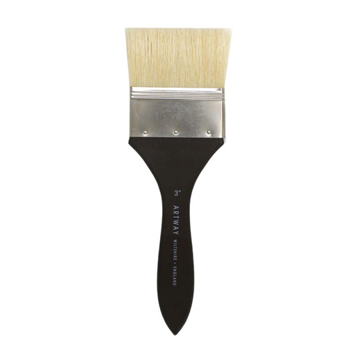 Perfect for any painting using thicker mediums, such as oil paint, the strong and durable bristles of an Artway Hog Hair paint brush can hold and distribute thick paint colours much more effectively than a softer grade hair such as sable, which is typically used for watercolours.