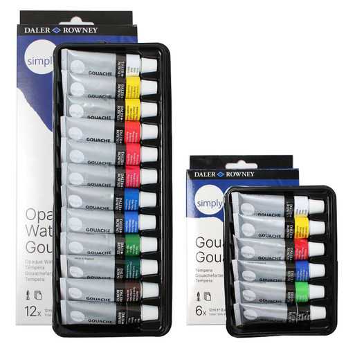 These kit includes colours that are perfect for you to dip into. Like watercolours, gouache is a paint that can be spread out just by using water and a watercolour brush.