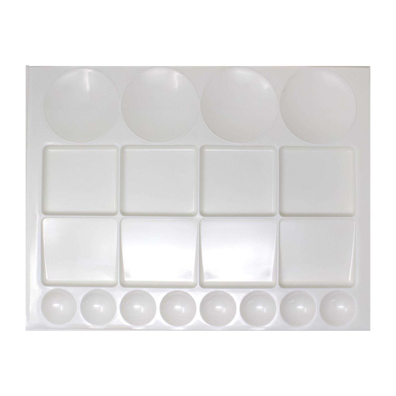 Artway Large Rectangular Paint Palette with 20 Assorted Mixing Wells 250mm x 330mm