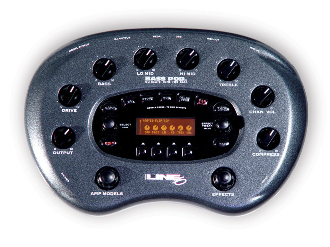 LINE6：BASS用アンプシミュレーター：LINE 6 BASS POD XT