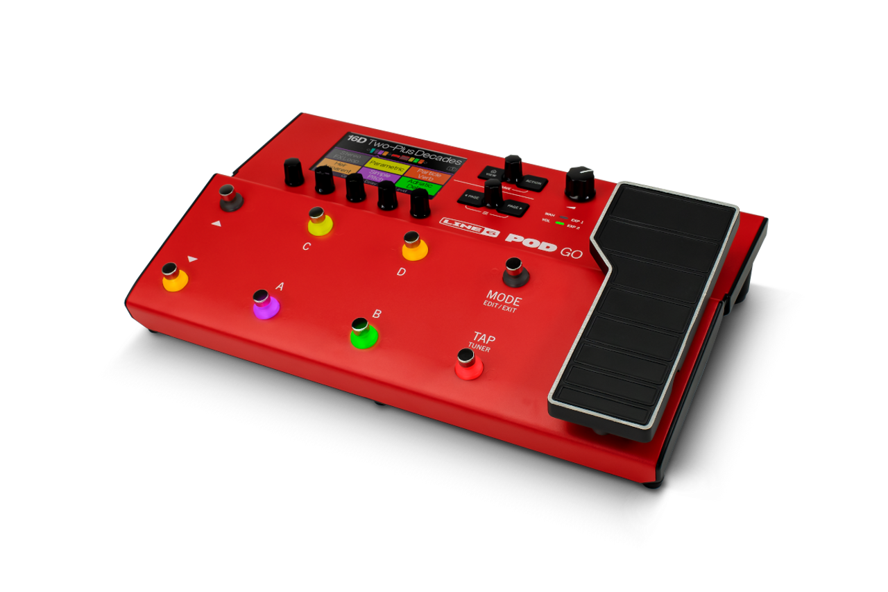 POD Go Red Guitar Multi-Effects Processor