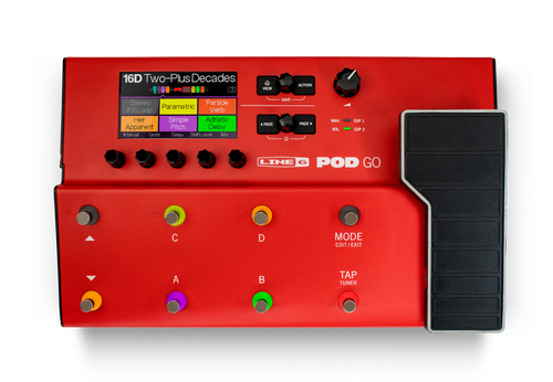 POD Go Red Guitar Multi-Effects Processor
