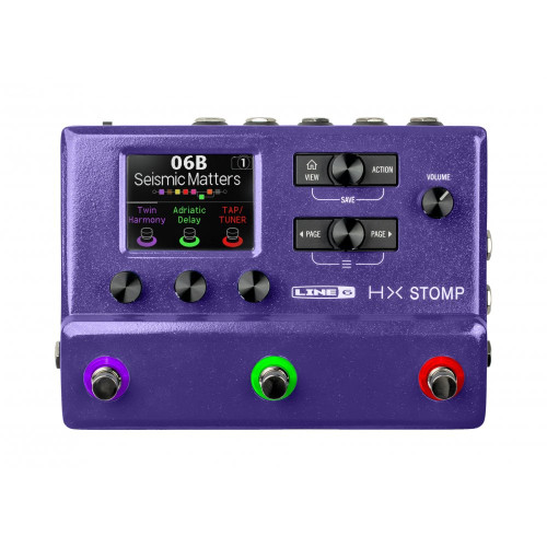 HX Stomp Amp and Effects Processor Purple (Certified Refurbished